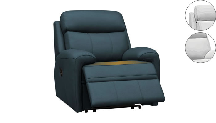 G Plan Hardy Electric Recliner Headrest Lumbar Support Cambridge Navy